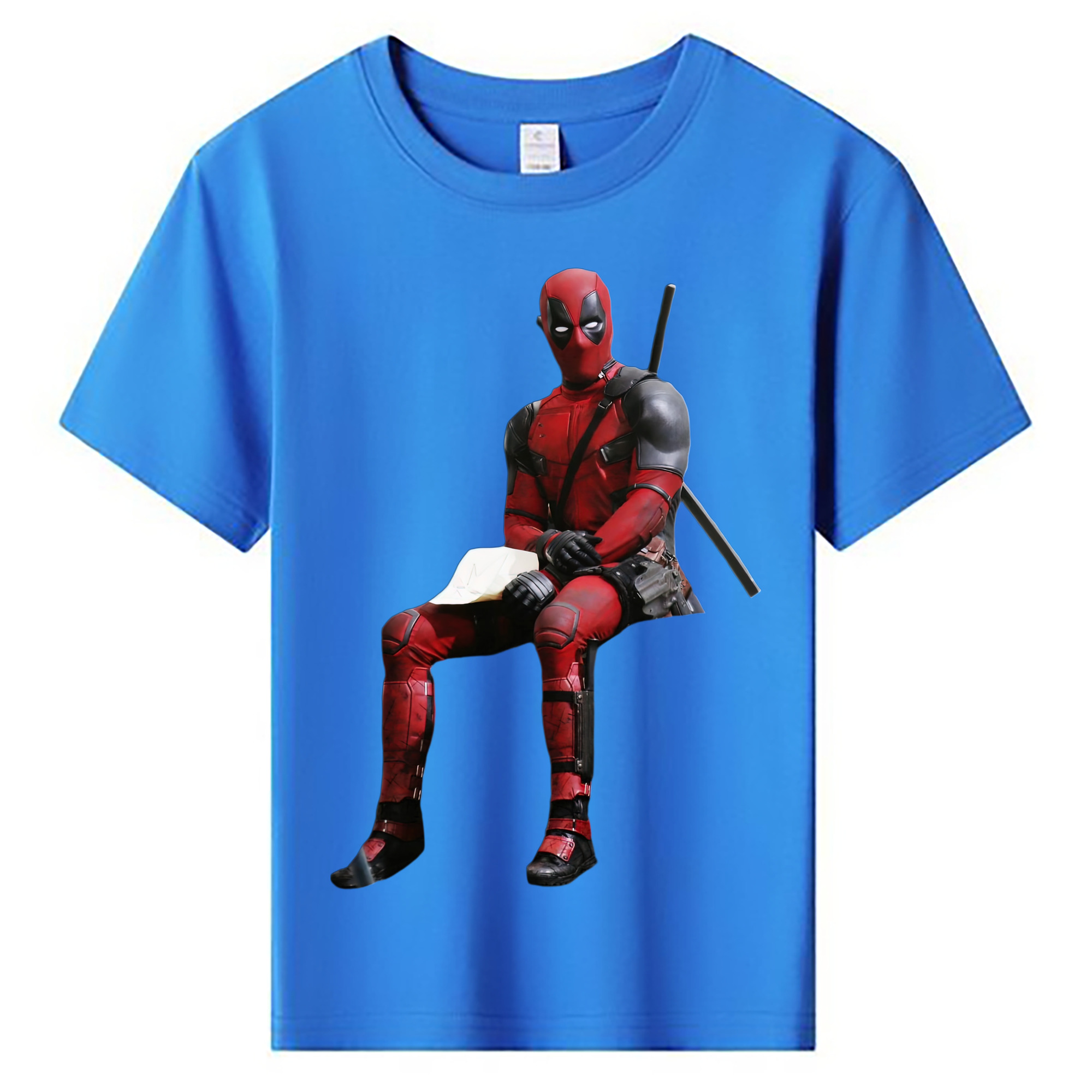 （画像用） Deadpool デッドプール 綿100％キッズTシャツ（フロントプリント）